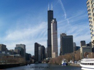 Chicago Skyline from Chicago River Boat Tour April 2014 - AMerryMom.com