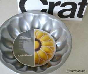 Daisy flower cake pan from Crate and Barrel - AMerryMom.com