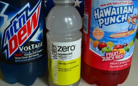 Patriotic layered drinks - ingredients - amerrymom.com