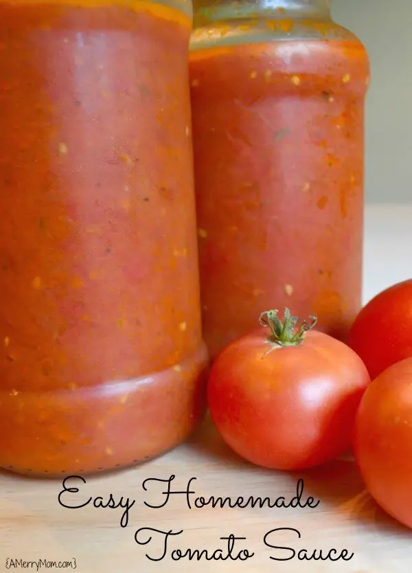 Easy homemade tomato sauce - AMerryMom.com