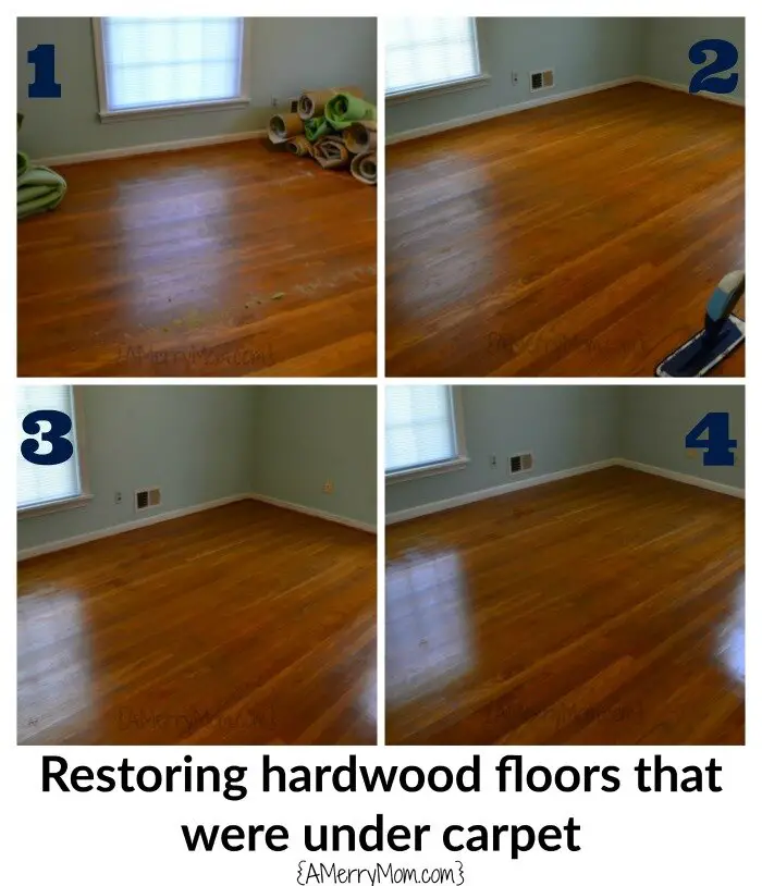 Restoring Hardwood Floors Under Carpet, How Do You Remove Carpet Pad Stains From Hardwood Floors Without Sanding